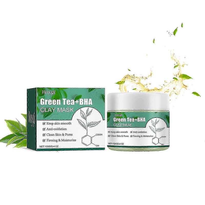 Revitalising Green Tea Clay Mask for Deep Cleansing & Brightening - UK Favourite
