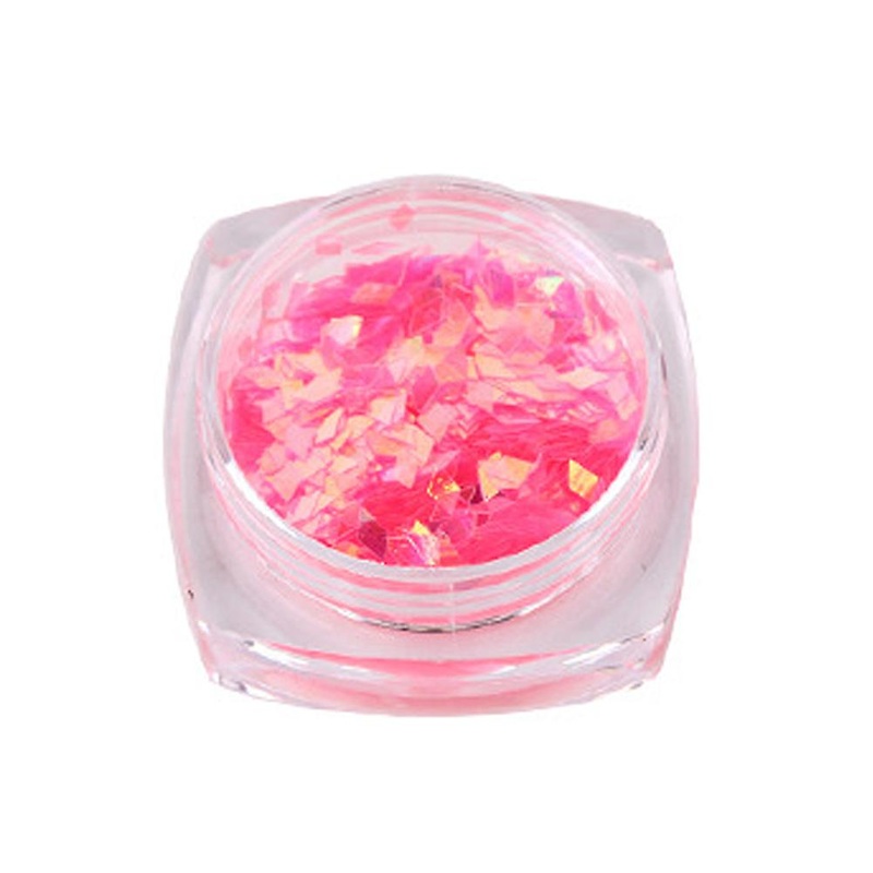 Rhombus Shape Glitter Decoration Nail Art Paillette Sequin Manicure 11#Pink - Nail Supplies