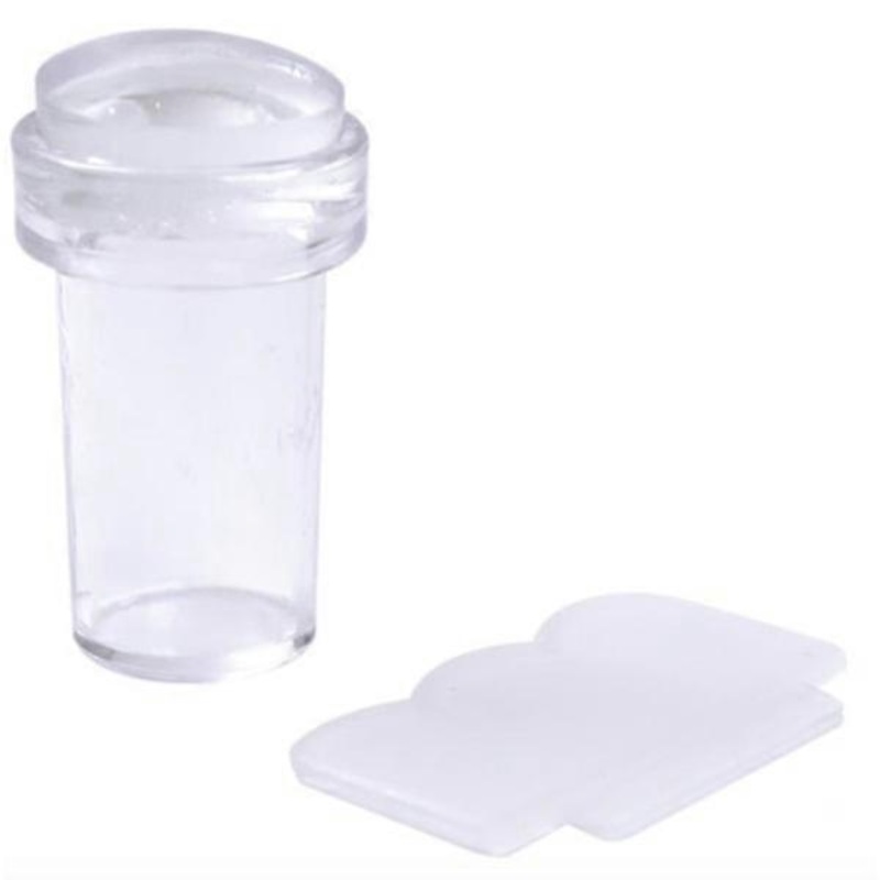 Stamping Plate + Scraper for Nail Art Stamping - Clear - Nail Art Tool