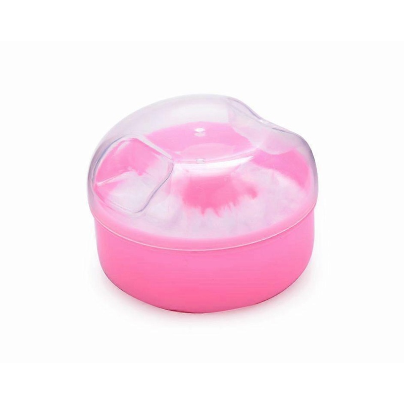 Talcum Powder Puff Box Empty Body Powder Container For Home And Travel