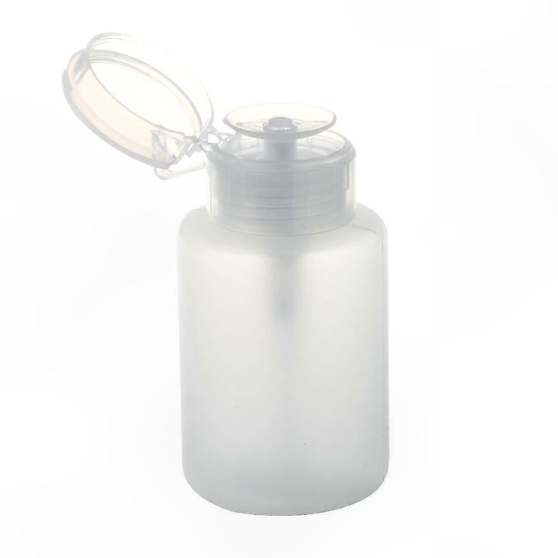 White Plastic Pump Bottle for Nail Art Makeup Remover