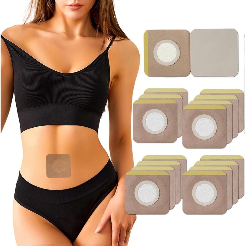 16pcs 3.2" Disposable Castor Oil Pack Wrap for Belly Button,Highly Absorbent Organic Cotton Castor Oil Packs Wrap Promote