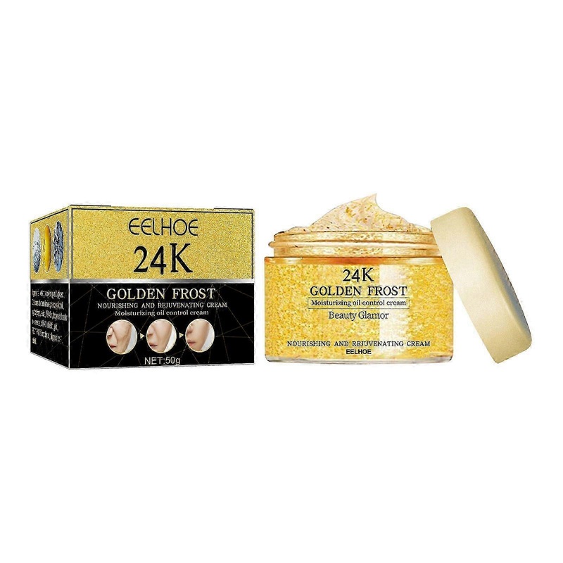24K Gold Eye Cream - Hydrating Anti-Aging Formula for Dark Circles & Fine Lines - 50g