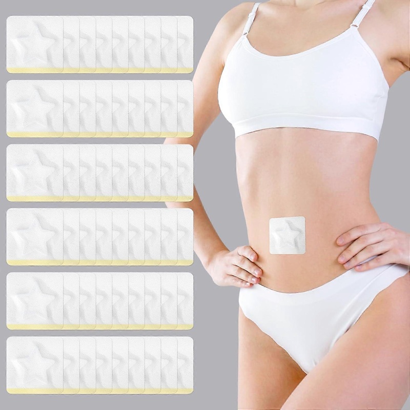 54 Pcs Disposable Castor Oils Pack Wrap Belly Button,Highly Absorbent Castor Oil Patches for Promote Digestion, Castor Oi