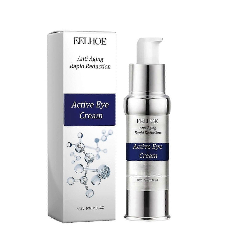 Active Eye Cream - Reduce Dark Circles & Eye Bags, Firm & Hydrate Skin, Anti-Wrinkle Formula with Hyaluronic Acid