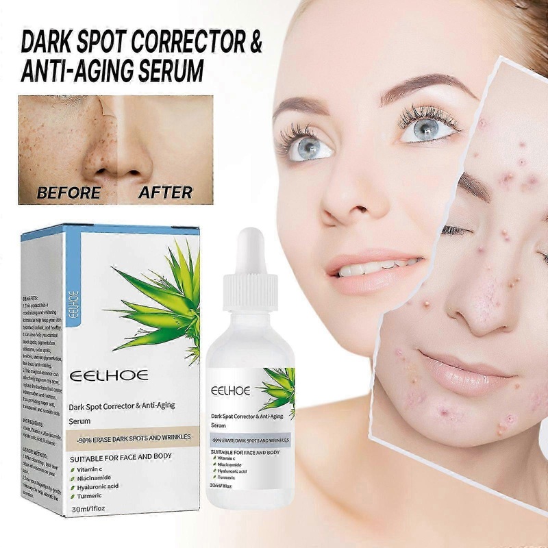 Anti-Wrinkle Essence with Vitamin C & Hyaluronic Acid - Fades Black Spots & Repairs Skin
