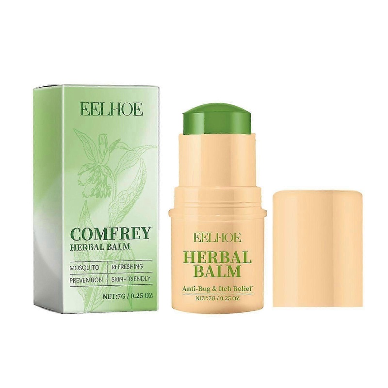 Comfrey Herbal Balm for Mosquito Bite Relief, Skin Repair & Anti-Aging  Natural Moisturizer with Mentha Arvensis, Symphytum Officinale & Squalane for