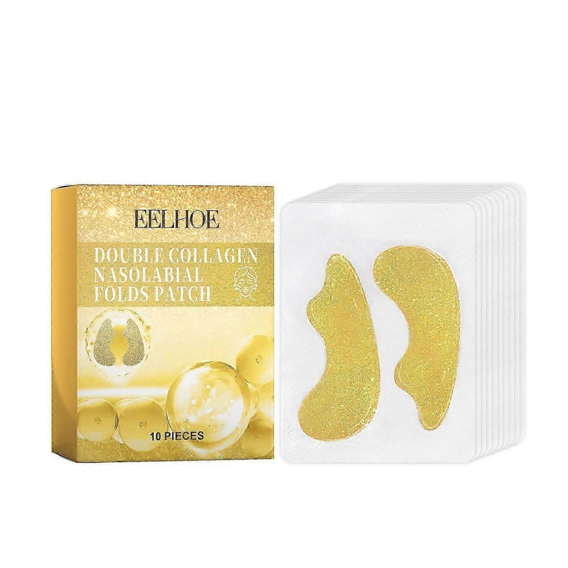 Double Collagen Nasolabial Folds Patch, Fade Facial Fine Lines Wrinkles Anti-Wrinkle Firming Moisturizing And Nourishing