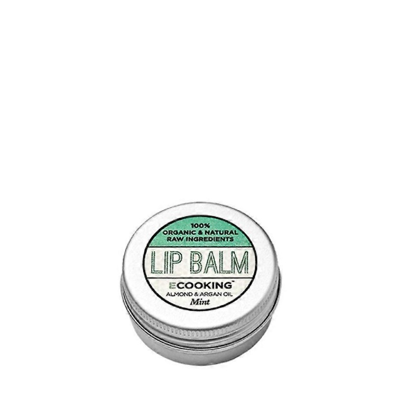 Ecooking, Organic Argan Oil, Hydrating, Lip Balm, Mint, 15 ml