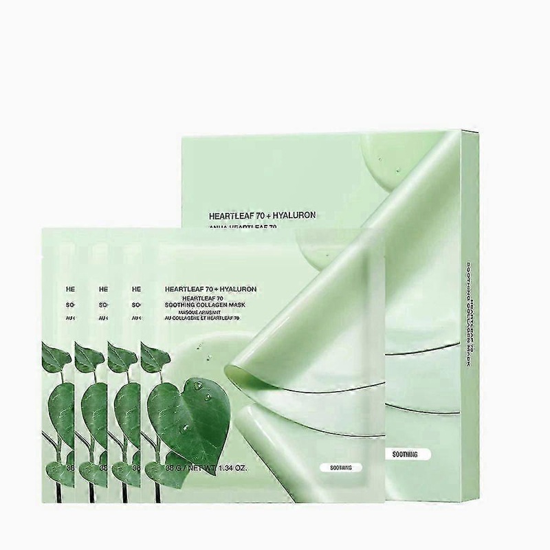 Heartleaf 70 Soothing Collagen Mask, Overnight Face Mask for Glass Skin, hyaluronic acid, Collagen, Soothing & hydration Facial Mask for Sensitive Ski
