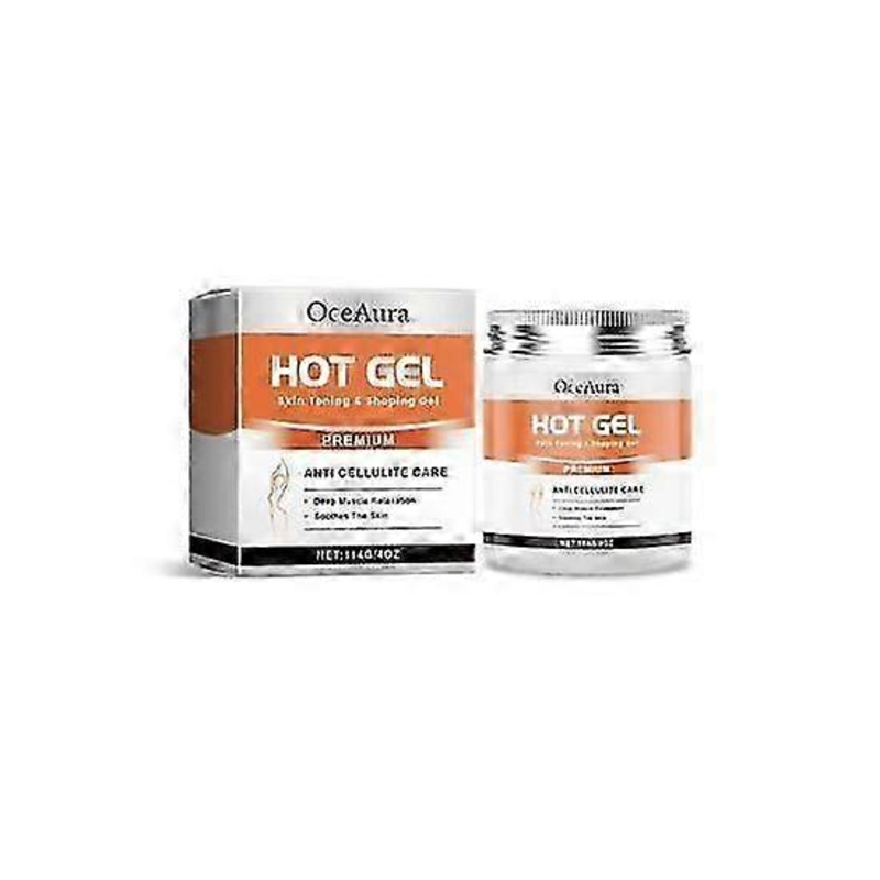 Hot Gel for Anti-Cellulite & Skin Toning  114g Body Shaping Cream | Targets Abdomen, Thighs, Arms & Hips | Deep Moisturizing & Circulation Boost