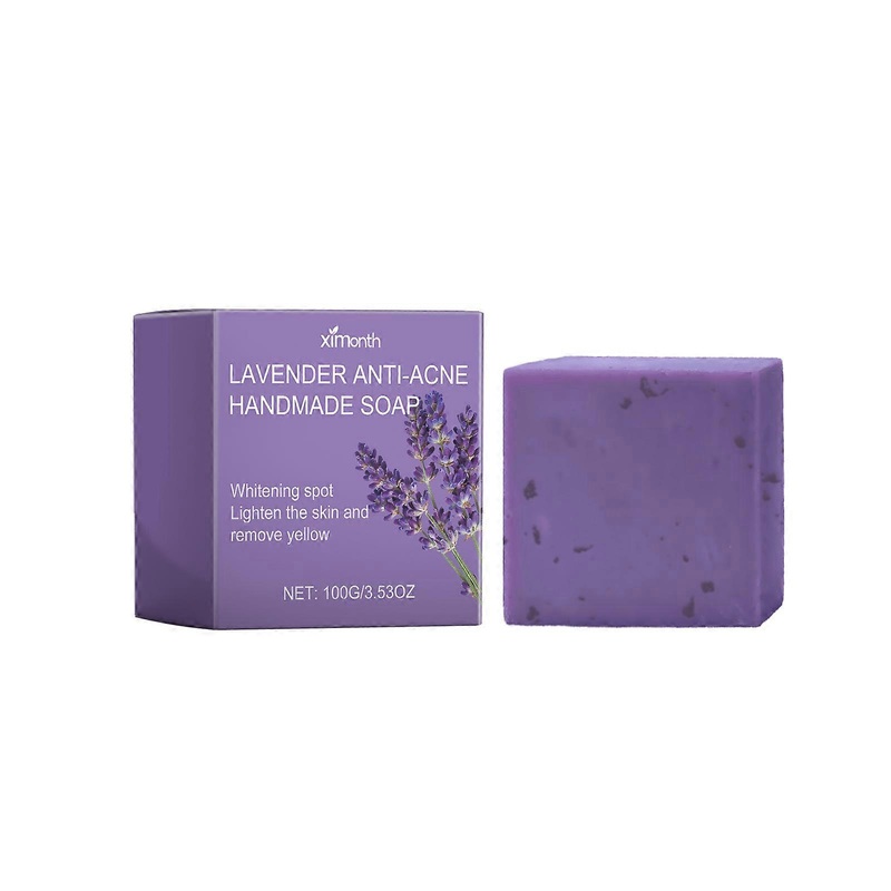 Lavender facial soap can clean facial skin, control oil, shrink pores, remove acne, moisturizing cleanser