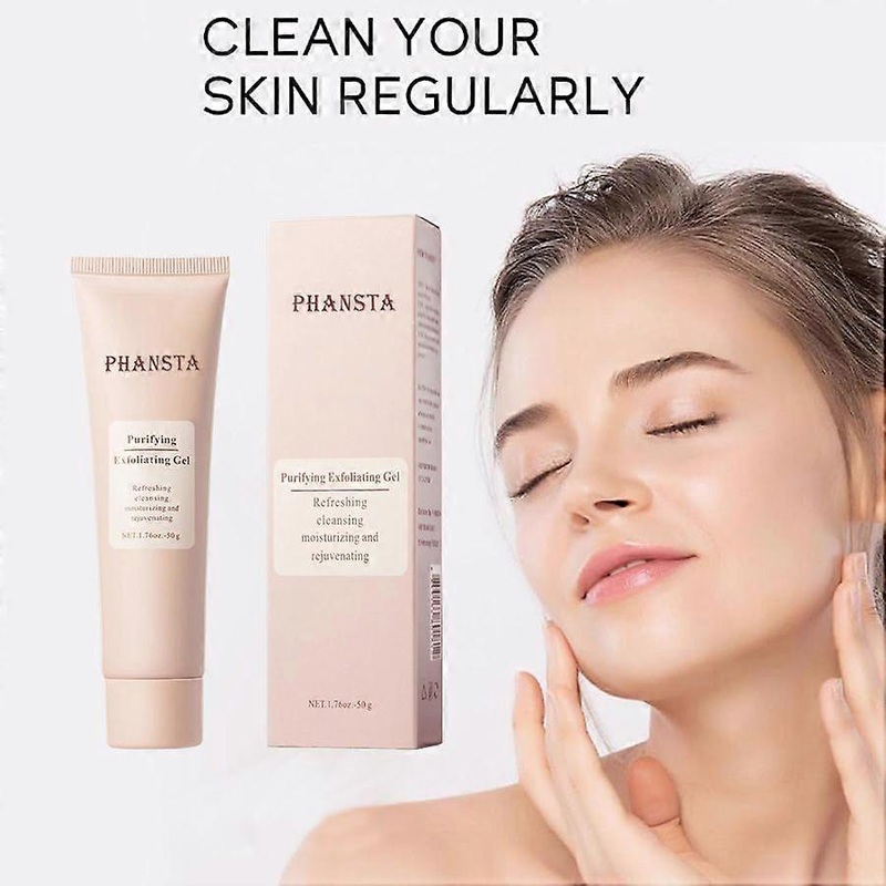 Purifying Exfoliating Gel, Exfoliating Scrub, Deep Cleansing Face and Body Exfoliating Scrub Gel, Skin Cleaning Moisturizing for All Skin Types