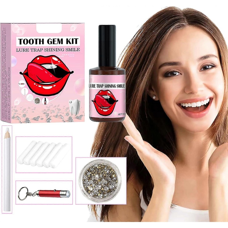 Tooth Gem Kit, Tooth Gem Kit for Teeth with Light & Glue