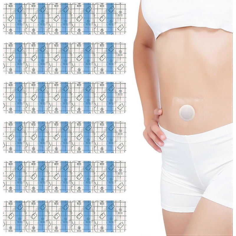 30pcs Castor Oil Pack Wrap, Mesh Disposable Castor Oil Patches Self-Adhesive Waterproof Highly Absorbent Organic Cotton C