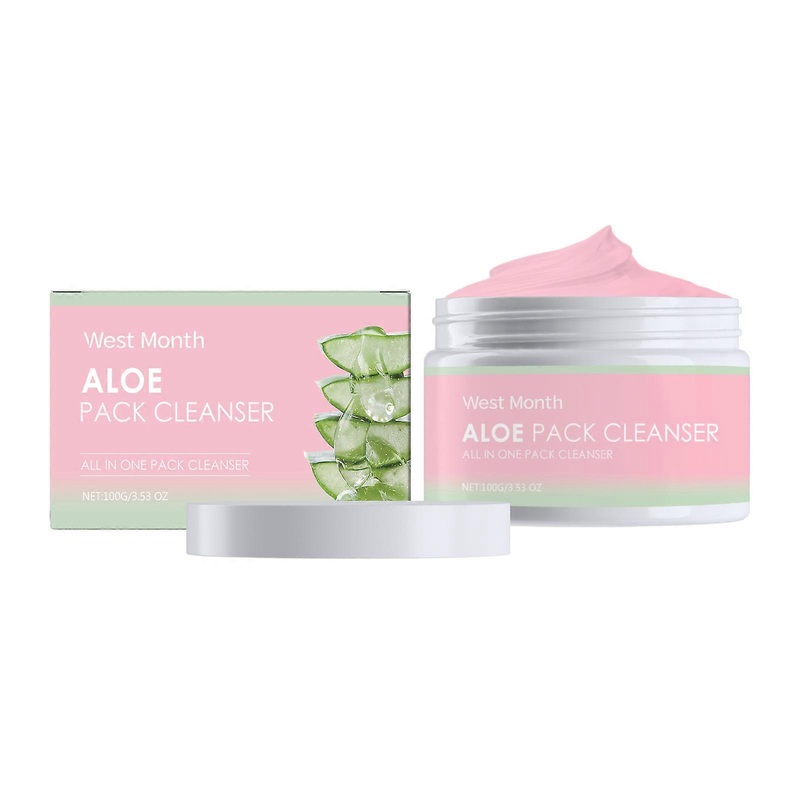 Aloe Vera Soothing Cleanser gently cleanses pores, exfoliates, and smoothes skin