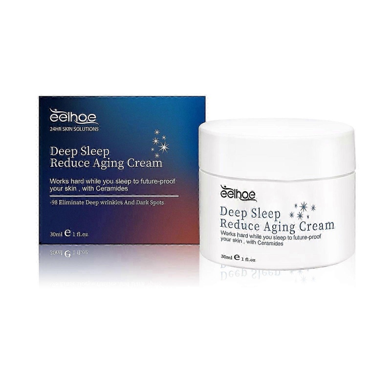 Deep Sleep Anti-Aging Night Cream  Hydrating, Firming & Brightening Formula with Ceramide, Hyaluronic Acid & Silk Extract to Reduce Fine Lines, Tighte
