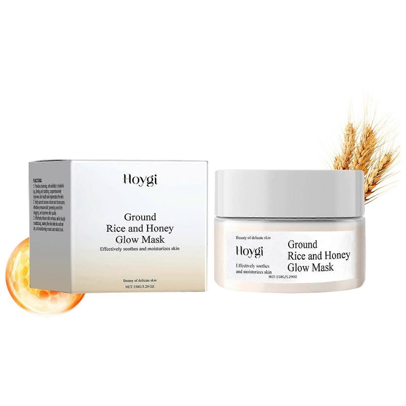 Honey Rice Hydrating Mask Facial Cleansing Mud Mask Hydrating Moisturizing Softening Mask