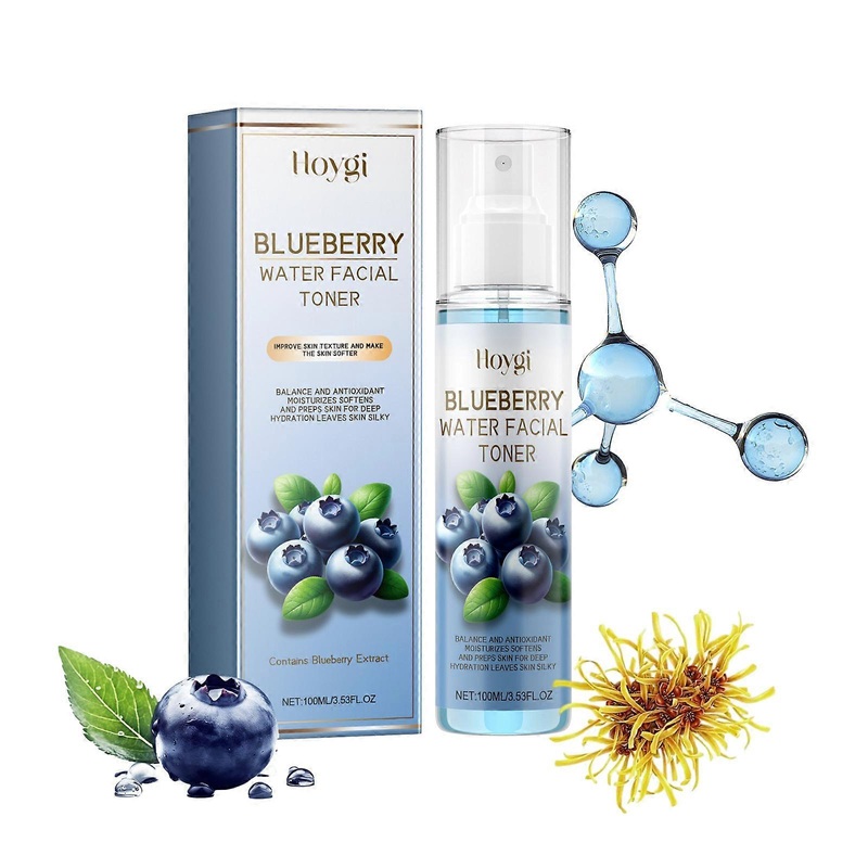 HOYGI Natural Blueberry Moisturizing Toner Facial Skin Deep Cleansing Anti-Wrinkle Skin Care Essence Skin Brightening Cream
