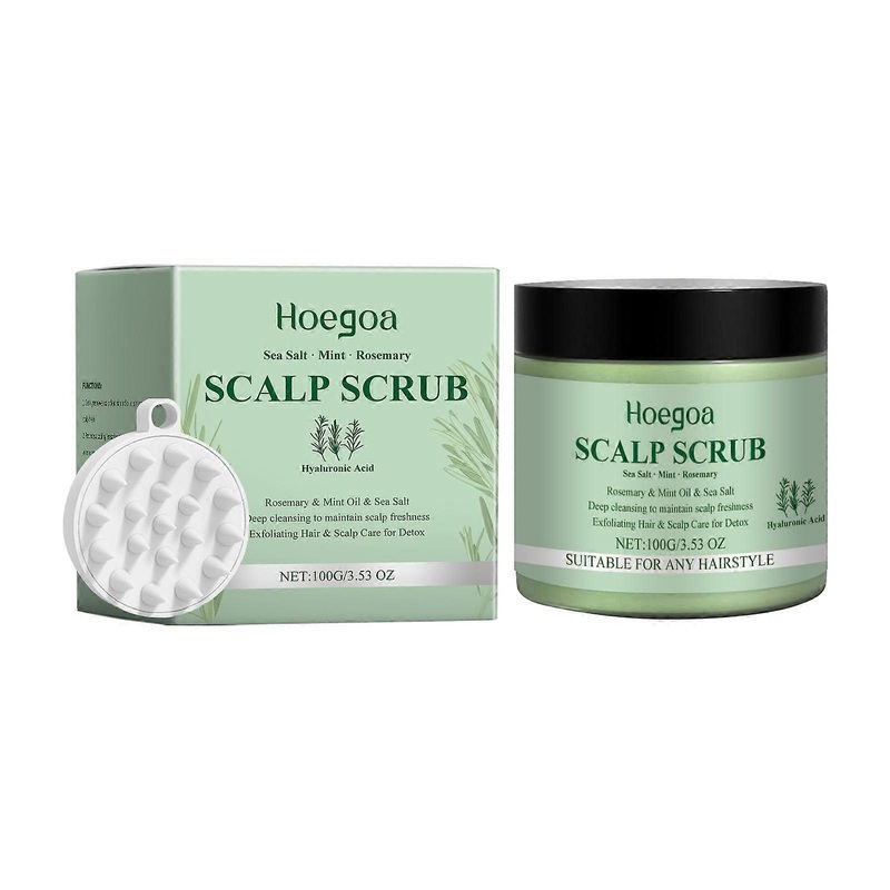 Rosemary Scalp Scrub, a gentle, cleansing, moisturizing, refreshing and soothing scalp scrub