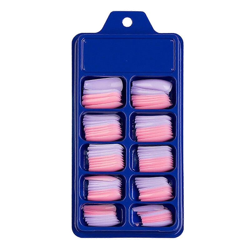 100pcs Long Fake Nails Full Cover False Nail Coffin Tips Ballerina Art Manicure PU9038
