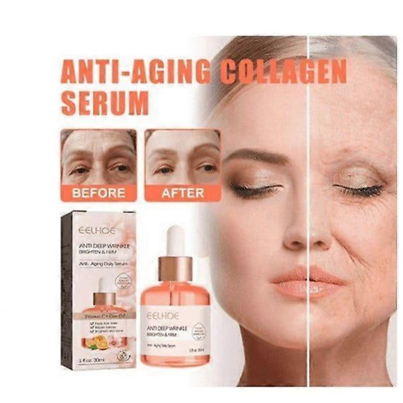 1pc Advanced Deep Anti- Serum, Anti Aging Daily Serum,Vitamin C Rose Firming Oil,Collagen Boost Anti-aging Serum 30ml