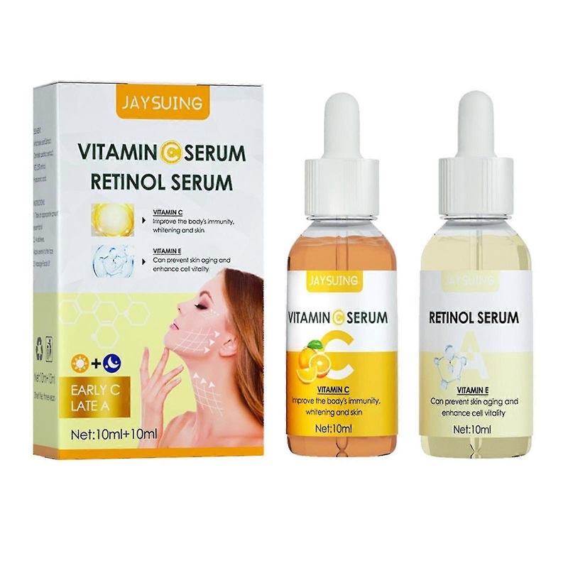 20ml Morning C Night A Essence Combination Brightens And Fades Wrinkles Anti-early Aging Firming Skin Dark Yellow Moisturizing