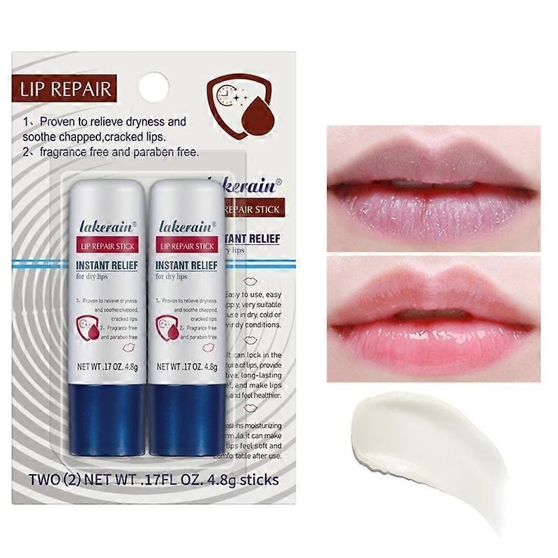 2pcs Lip Repair Solution Nourishing Balm for Dryness Relief Christmas Gift