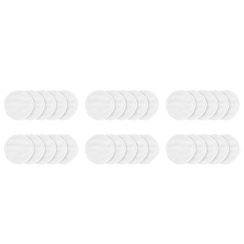 30Pcs Make Up Remover Pads Washable Cleansing Cotton Reusable Face Wipes Microfiber Natural Bamboo S