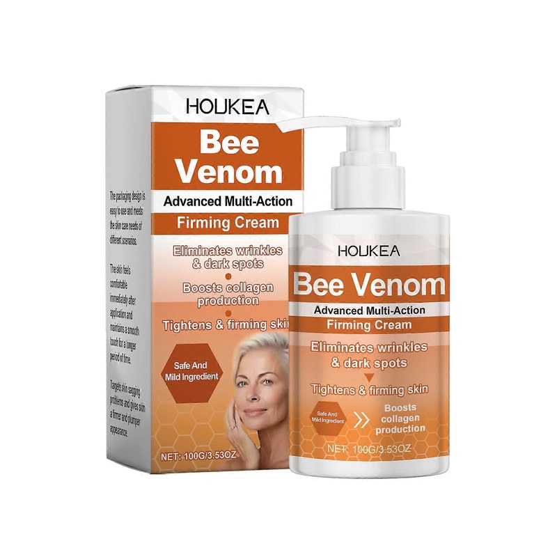 Bee Venom Advanced Multi-Function Firming Cream, Bee Venom Wrinkle Removal Cream Reduce Dark Spots, Anti-Aging Moisturizer for Face & Neck,Tighten & L