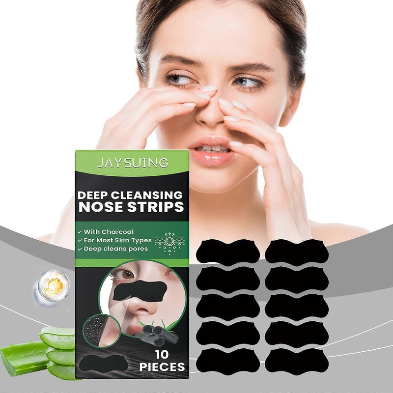 Blackhead Strips Pore Strips for Nose, Blackhead Remover Strips Deep Cleansing, Nose Mask for Blackhead, Nose Black Head Removal Natural Charcoal Blac