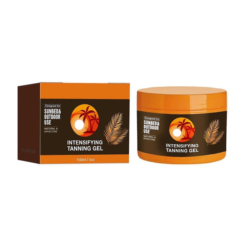 Luxury Intensive Tanning Gel, Natural Tanning Accelerator Cream Gel, Brown Tanning Gel, for Sunbeds & Outdoor Sun