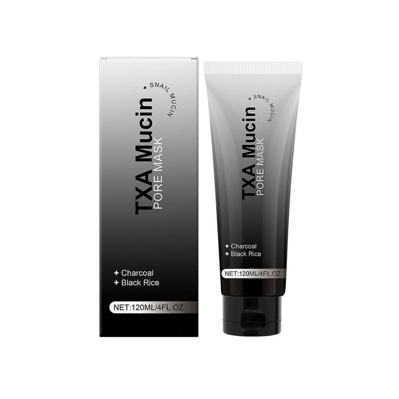 PORE MASK CLEANSER Charcoal Black Rice Texture Wash Off Mask Moisturizing Pore Purifying Blackhead 120g