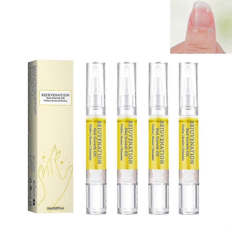 Rejuvenation Nail Growth Oil, 4PCS Nail Oil for Growth And Strength Nail Repair, Nail Growth Oil for Brittle Peeling Breaking Thin Nails