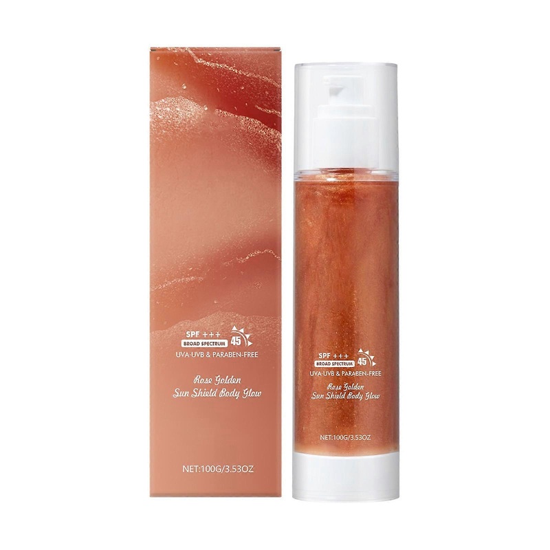 Sunscreen 50 Broad Shimmering Body Oil Mist Hydrating Makeup-Friendly Spray Safe Non-Greasy Fast-Absorbing For Face Body 75ml