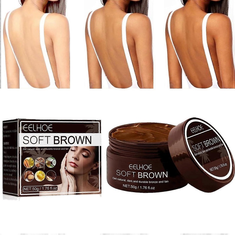 Tanning Gel, Brown Tanning Gel, Soft Brown Intensive Tanning Luxe Gel, Sunless Tanner, Tanning Accelerator Cream for Sunbeds & Outdoor Sun, Self Tanne