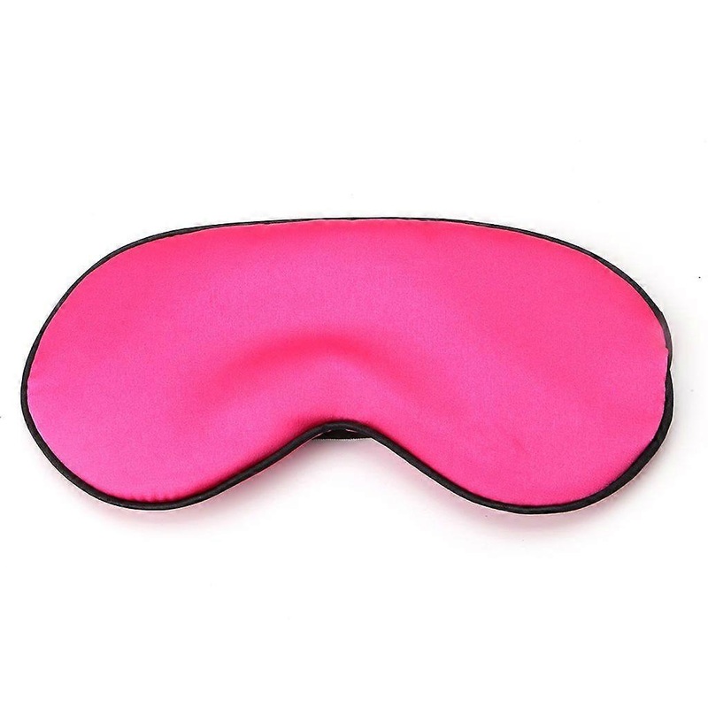 1PC New Pure Silk Sleep Eye Mask Padded Shade Cover Travel Relax Aid Blindfold