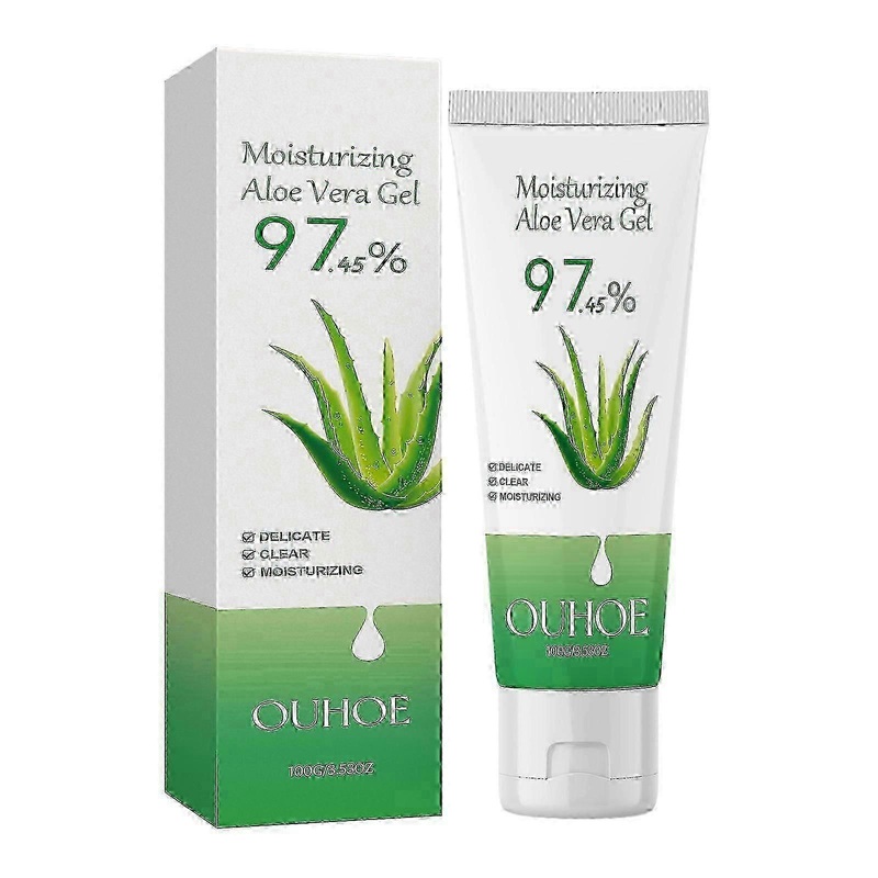 Aloe Vera Moisturizing Gel, Repair Facial Acne Redness Hydrates, Lightens Pores, Tightens Anti-Wrinkle Skin