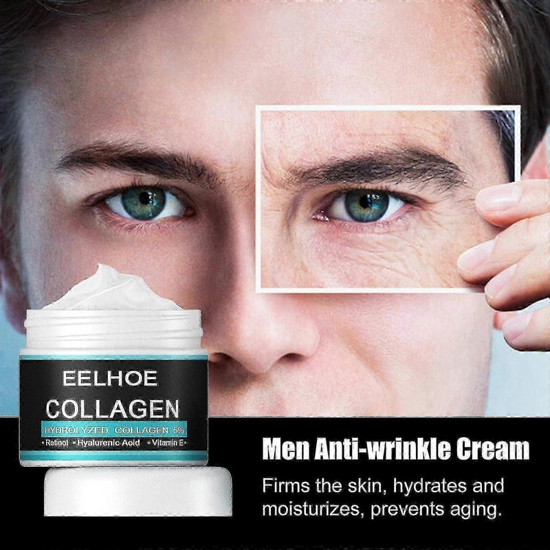 Anti-wrinkle cream for men with collagen and hyaluronic acid