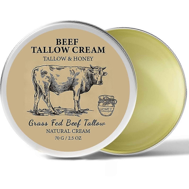 Beef Tallow Cream Tallow And Honeys Grass Fed Beef Tallow Cream Nourishing And Moisturising Dry Soft And Smoothed Beauty Balm Nourishing Anti-Aging