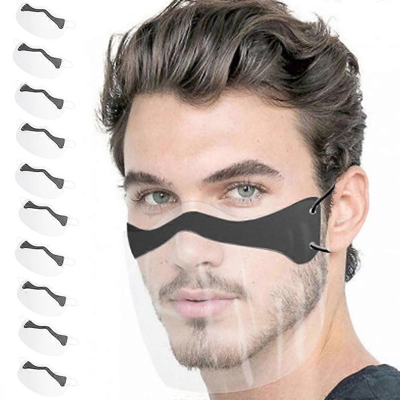 Clear Half Face Mask Visor Shield Protective Ppe Transparent Reusable