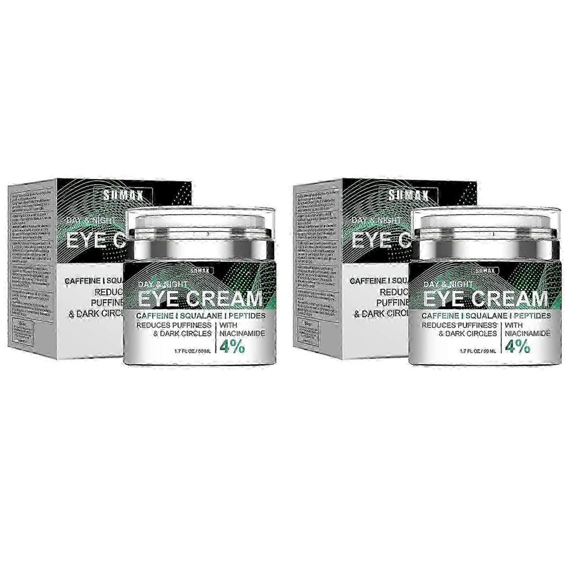 Day & Night Eye Cream, Caffeine Peptides Anti-Aging Eye Cream, Reduces Puffiness, Dark Circles & Wrinkles