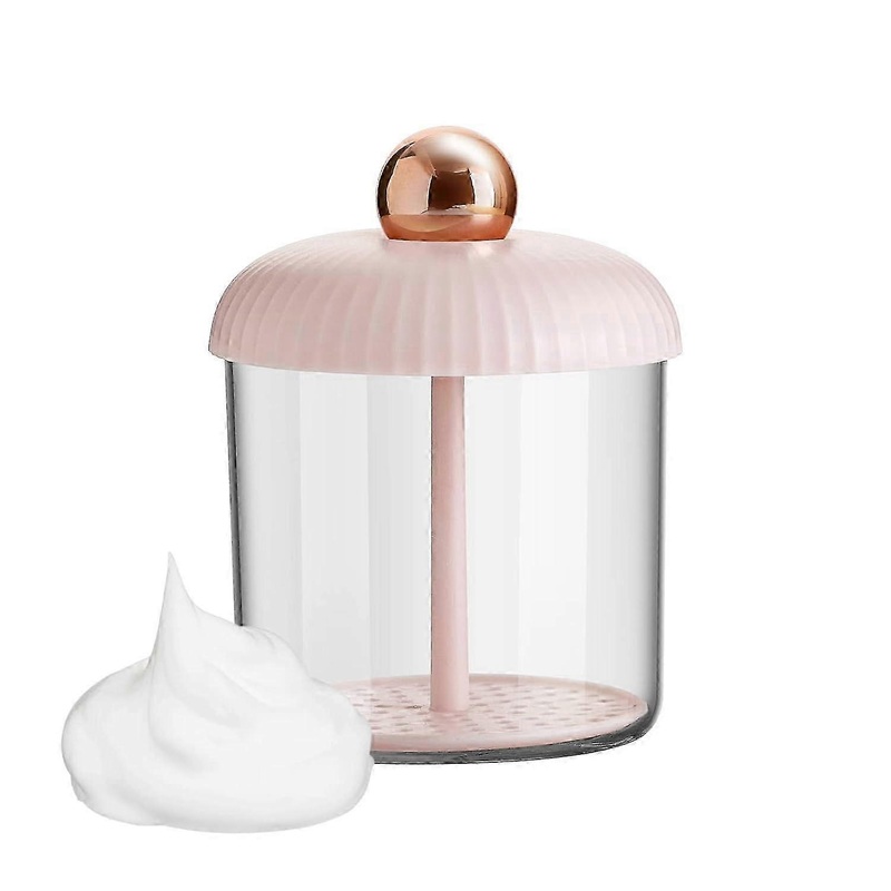Foam Whip Maker for Face Wash, Rich Foam Cleanser Skincare Tool (Pink)