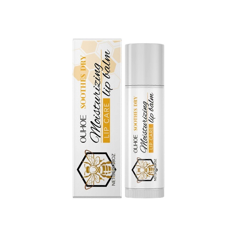 OUHOE Moisturizing Lip Balm Moisturizing and moisturizing care for lips without dryness, tenderness, smoothness, and shiny lip balm