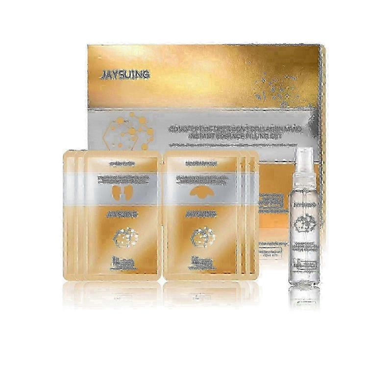 Snail Peptide Deer Bone Collagen Essence Set Lightens Fine Lines, Anti-Aging, Moisturizes And Tightens Facial Skin