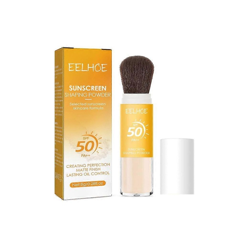 Spf50 Sunscreen Loose Powder Sunblock Skin Protective Waterproof Invisible Pore Solar Blocker Brighten Oil Control Makeup Powder