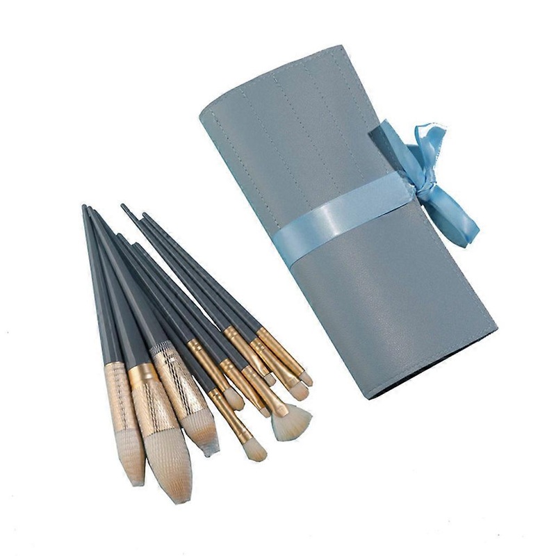 10pcs Makeup Brushes Set Face Powder Blusher Eyeshadow Blending Smudging Shader Tools Nail Art Dust Brushes Accessories