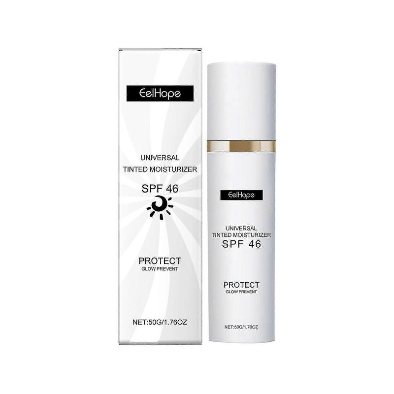 Anti-Aging Tinted Moisturizer SPF 46 Sheer Face Sunscreen & Lightweight Makeup with Broad Spectrum UV Protection Hydrating Face Moisturizer