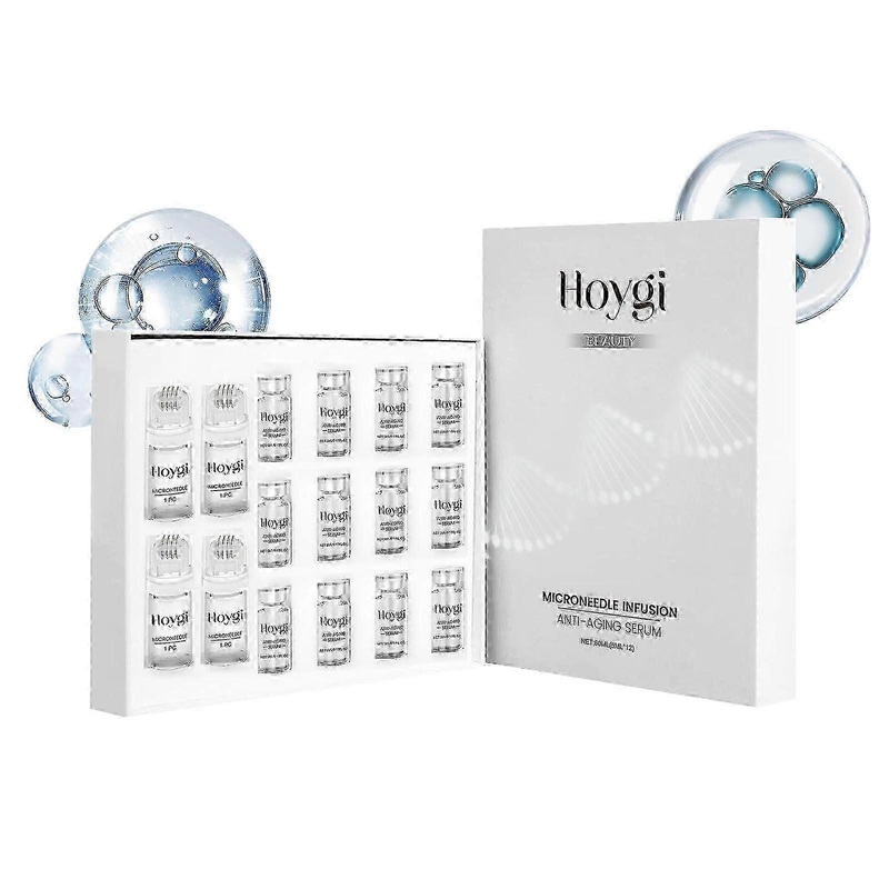 Micro Needling Kit, Micro Infusion Kit For Face, Skin Tightener, Microneedling Infusion System, Anti-ageing Smooth Wrinkles Facial Serum12+4
