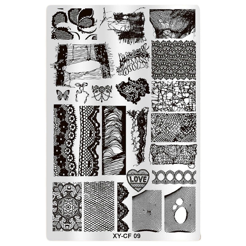 Professional Nail Stamping Plate Showcasing Beautiful Oriental Pattern Nail Art Stamper for Unique Nail Designs